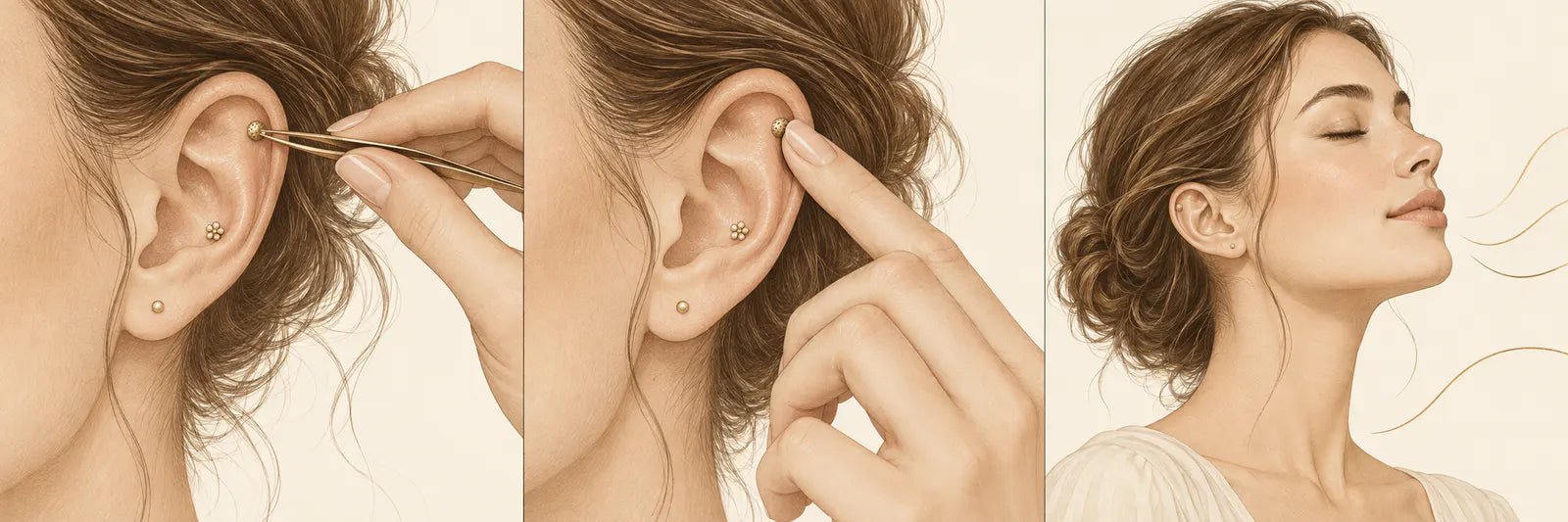 Поставяне и нежно масажиране на EARA ear seeds
